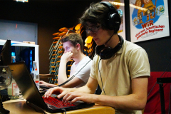 Programmieren beim Hackathon im Mai 2018. Im Jugendzentrum Utopia in Pfaffenhofen an der Ilm.
